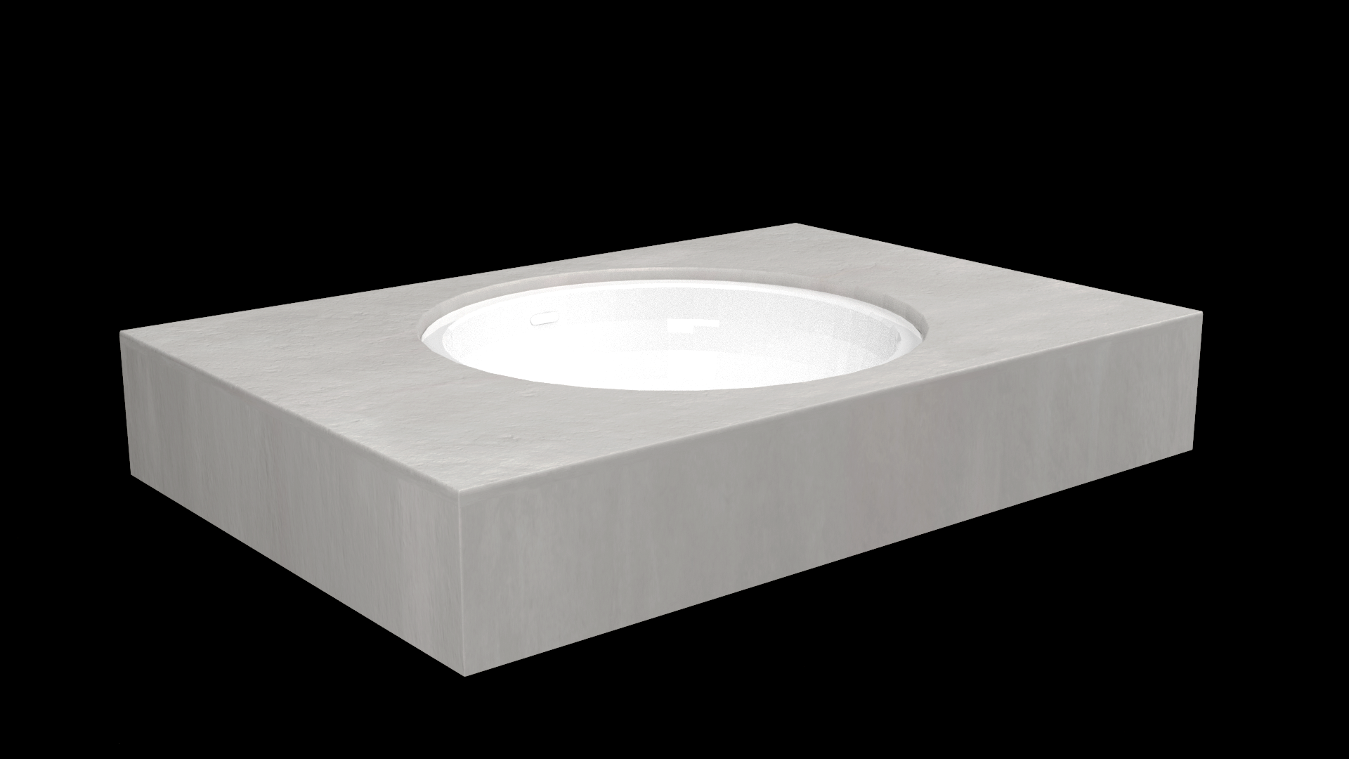 DesignFlow - Mediterrán Kerámia - Egyedi, kézzel készített mosdópult - 800x550x120 - Kerek mosdó - Base Ash