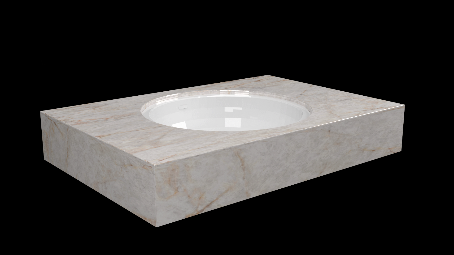 DesignFlow - Mediterrán Kerámia - Egyedi, kézzel készített mosdópult - 800x550x120 - Kerek mosdó - Crystal