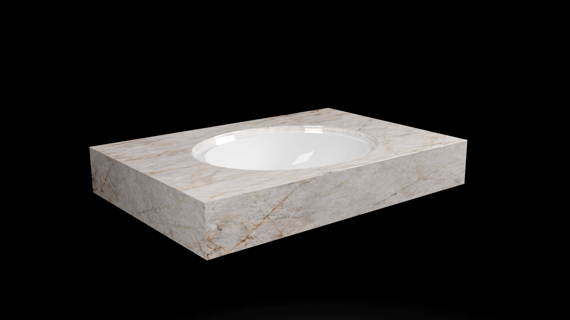 DesignFlow - Mediterrán Kerámia - Egyedi, kézzel készített mosdópult - 800x550x120 - Ovális mosdó - Crystal